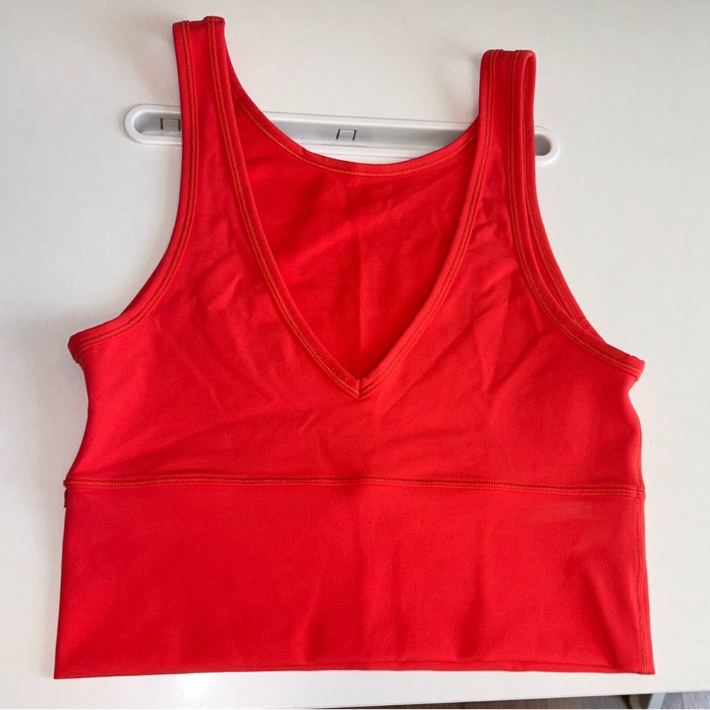 🍋 Lululemon Reversible Tank Size 6 Carnation Red